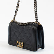 Shop 100% authentic secondhand Chanel Blue Boy Medium Stitch Crossbody on Labellov.com