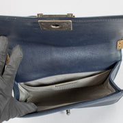 Shop 100% authentic secondhand Chanel Blue Boy Medium Stitch Crossbody on Labellov.com