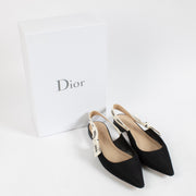 Shop 100% authentic secondhand Christian Dior Black J'Adior Slingback Ballerina - Size 39 1/2 on Labellov.com