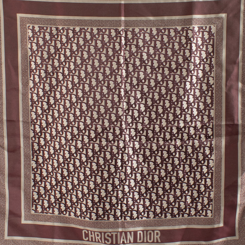 Shop 100% authentic secondhand Christian Dior Oblique 70 Burgundy Scarf on Labellov.com