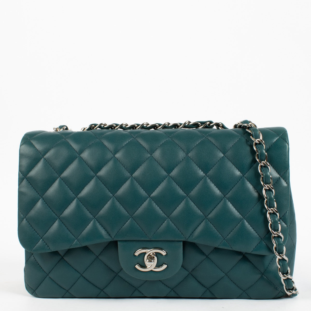 shop 100% authentic second hand Chanel Blue Large Classic Flap Bag on Labellov.com