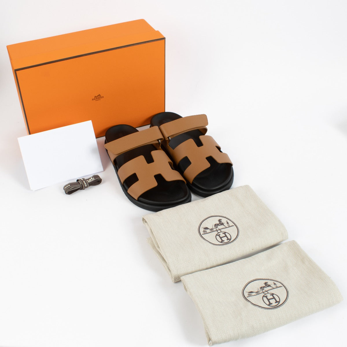 Hermès Natural Chypre Sandals - Size 40