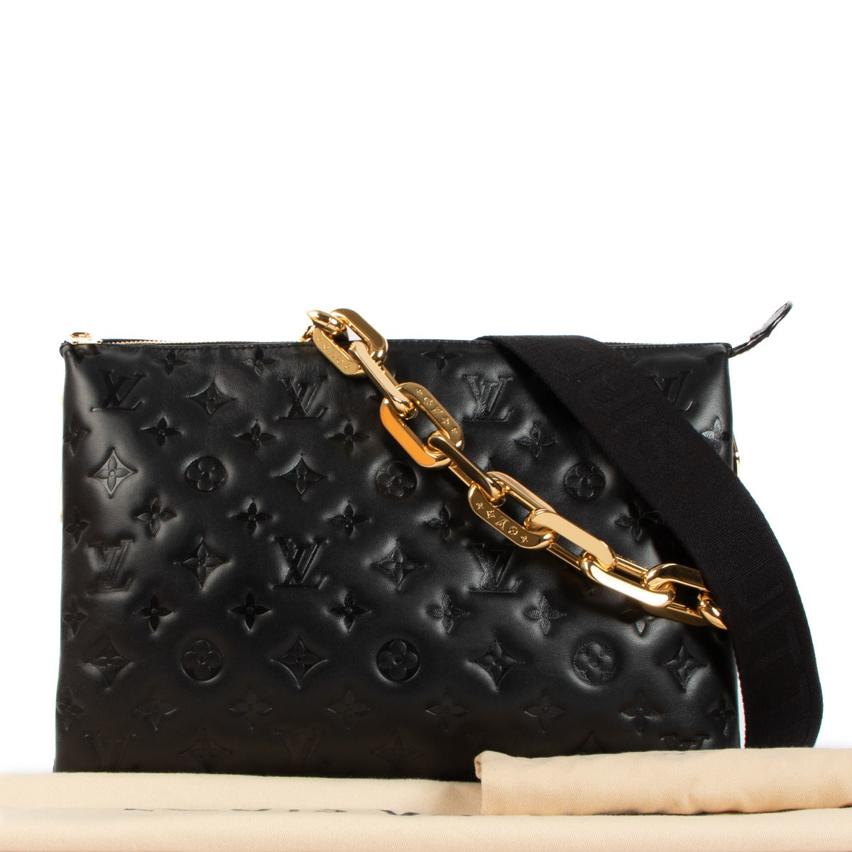 Shop 100% authentic Louis Vuitton Black Coussin MM Crossbody Bag on Labellov.com