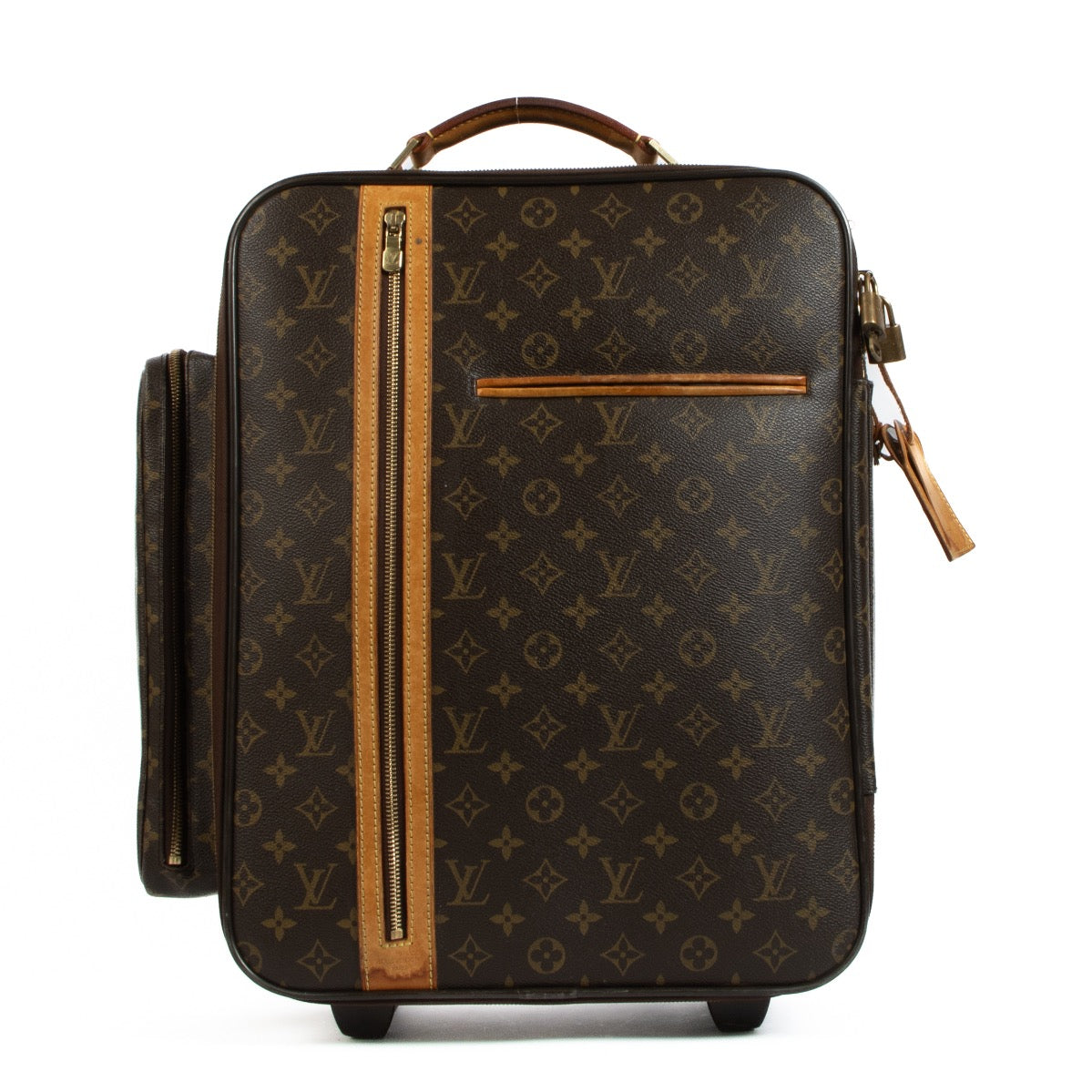Shop safe online at labellov in Antwerp, Brussels and Knokke this 100% authentic second hand Louis Vuitton Monogram Pegase Bosphore Suitcase