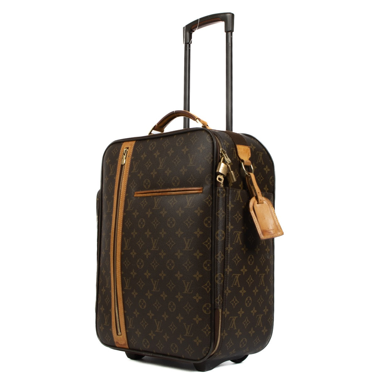 Shop safe online at labellov in Antwerp, Brussels and Knokke this 100% authentic second hand Louis Vuitton Monogram Pegase Bosphore Suitcase