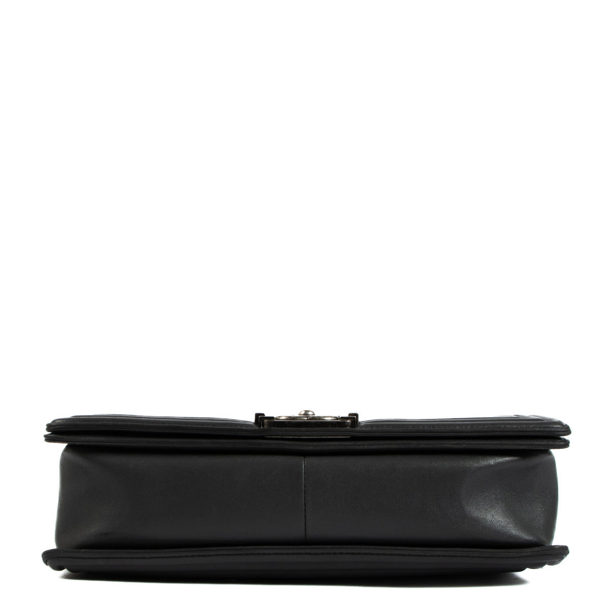 Chanel Antracite Grey Quilted Leather Boy Bag in Large available at Labellov secondhand luxury in Antwerp.