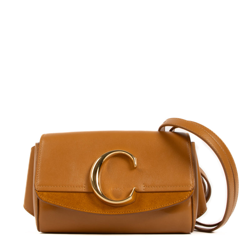 Chloé Camel C Belt Bag for the best price at Labellov secondhand luxury. Buy and sell your preloved and new designer bags for the best price.