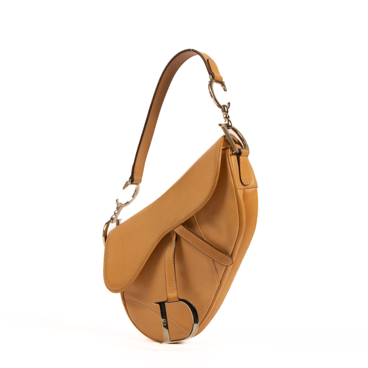 Sac Christian Dior Saddle en Cuir Naturel