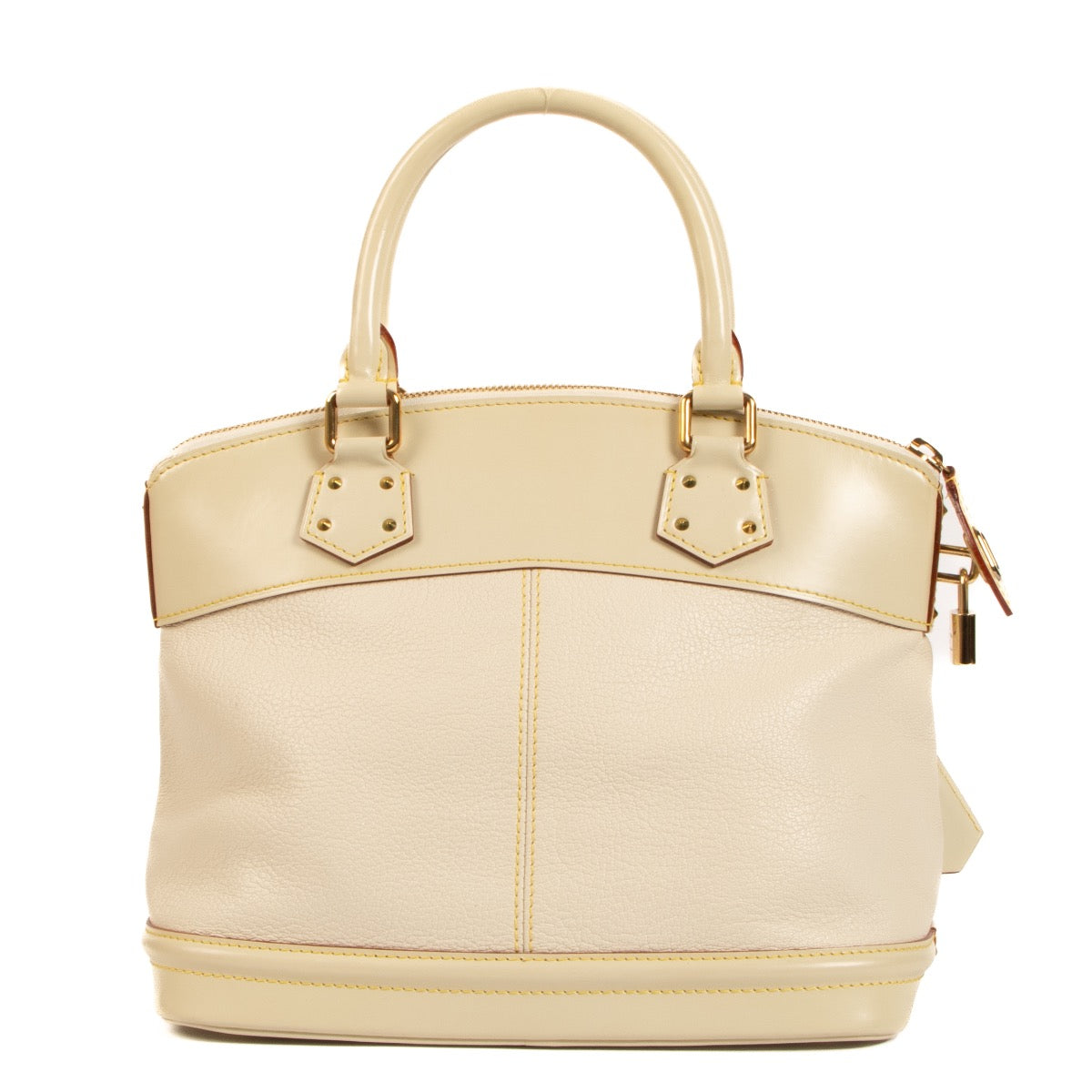 Shop 100% authentic second-hand Louis Vuitton Cream Suhali Lockit Bag on Labellov.com