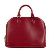 Shop safe online at Labellov in Antwerp, Brussels and Knokke this 100% authentic second hand Louis Vuitton Fuchsia Epi Leather Alma PM