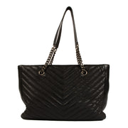 Shop 100% authentic second-hand Saint Laurent Black Matelasse Shopping Tote Bag on Labellov.com