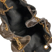 Shop 100% authentic second-hand Saint Laurent Brown Python Overseas Large Bucket Bag on Labellov.com