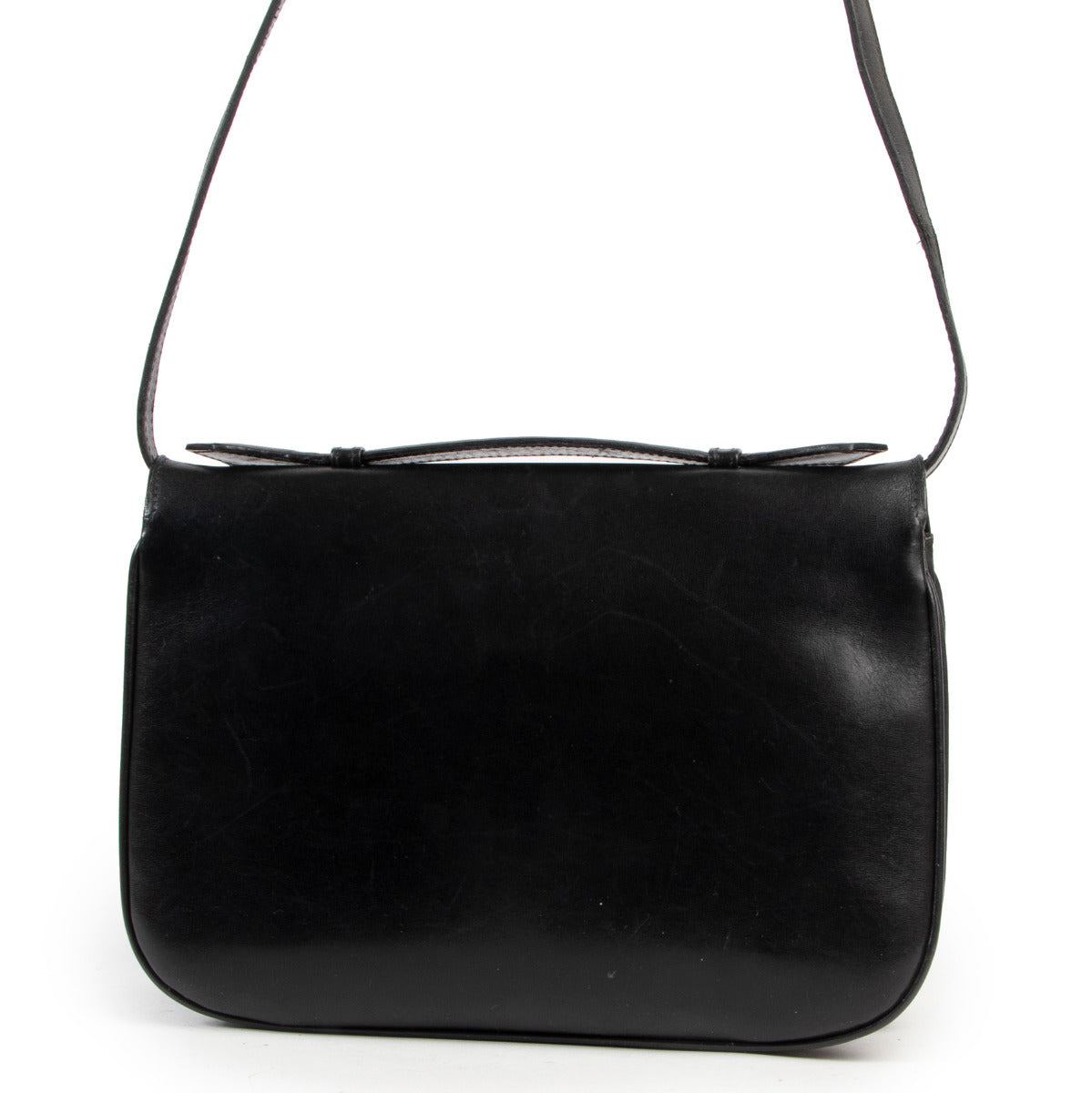 Shop safe online 100% authentic Celine Black Vintage Box Bag in good preloved condition at the right price at Labellov.com