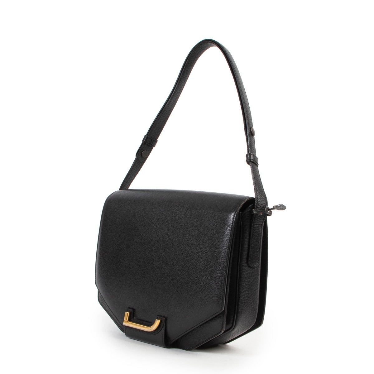 Shop safe online 100% authentic second hand Delvaux Black Vintage Shoulder Bag in very good condition at the right price at Labellov in Antwerp.
