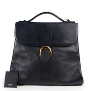 Shop safe online 100% authentic second hand Delvaux Dark Blue XL Brillant in very good condition at the right price at Labellov in Antwerp.