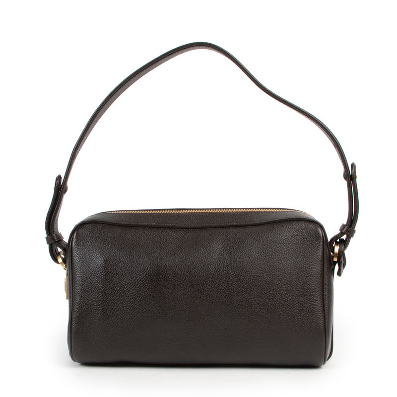 Shop safe online 100% authentic second hand Delvaux Brown Cinema Trotteur Shoulder Bag in excellent condition at the right price at Labellov.com.