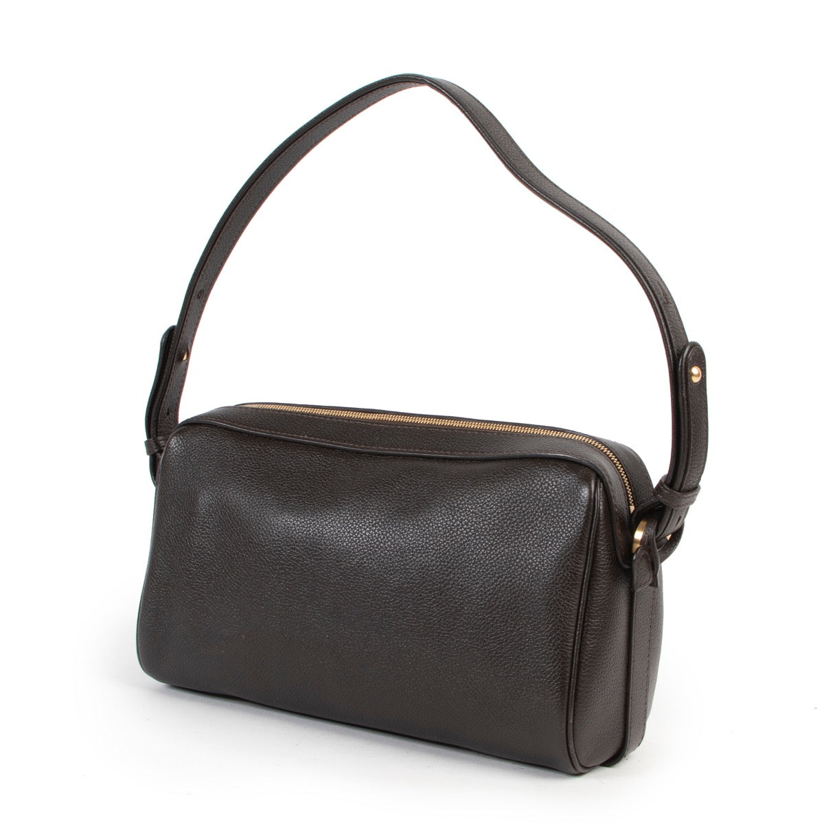 Shop safe online 100% authentic second hand Delvaux Brown Cinema Trotteur Shoulder Bag in excellent condition at the right price at Labellov.com.