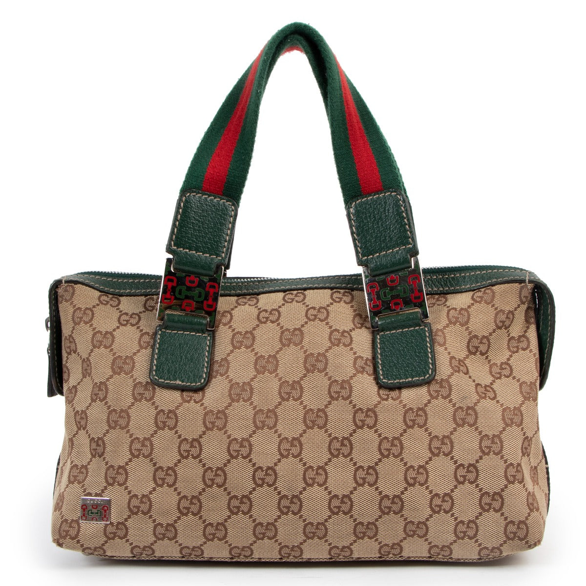 Gucci Web GG Canvas Small Tote Bag