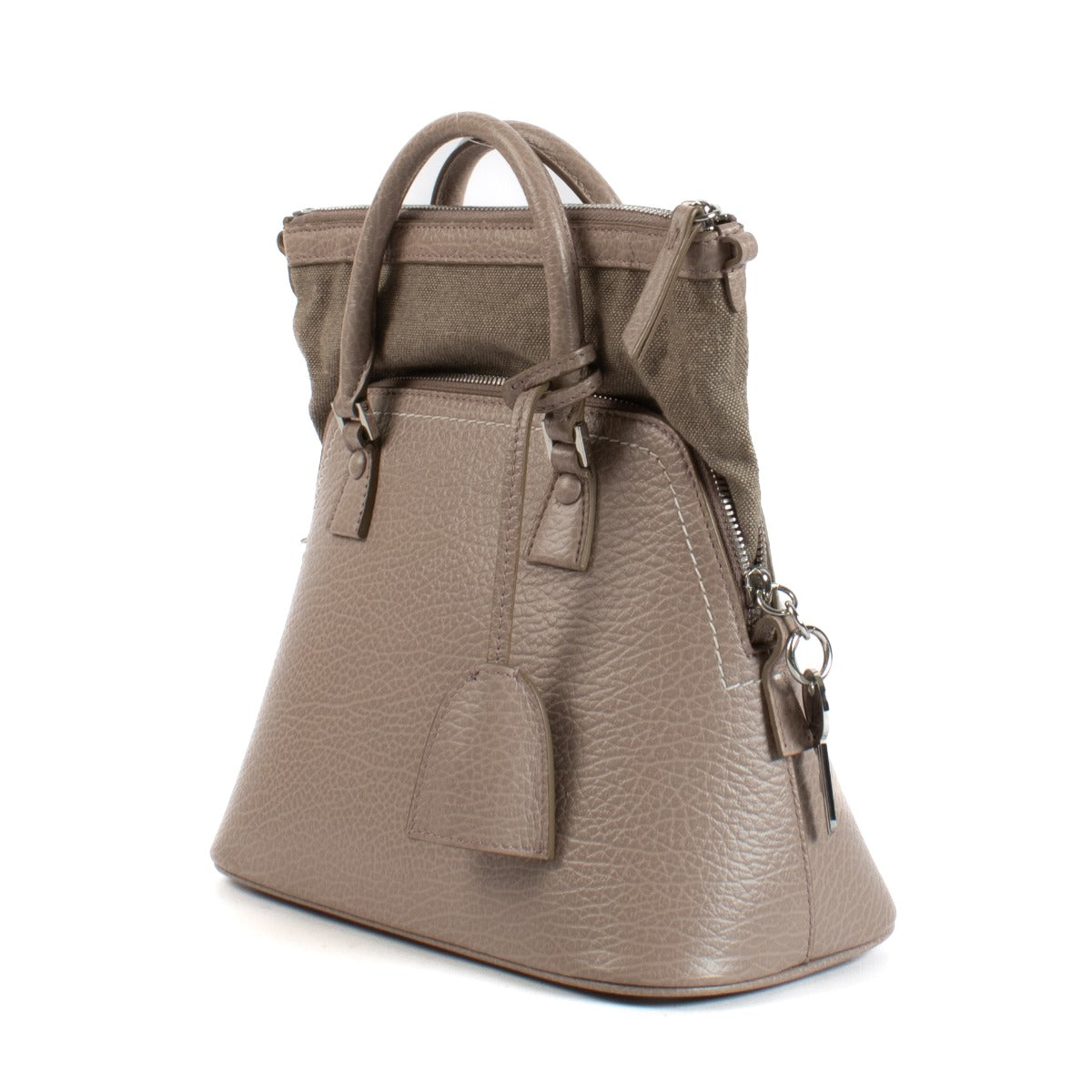 Maison Margiela Taupe Leren 5AC Classique Mini Tas