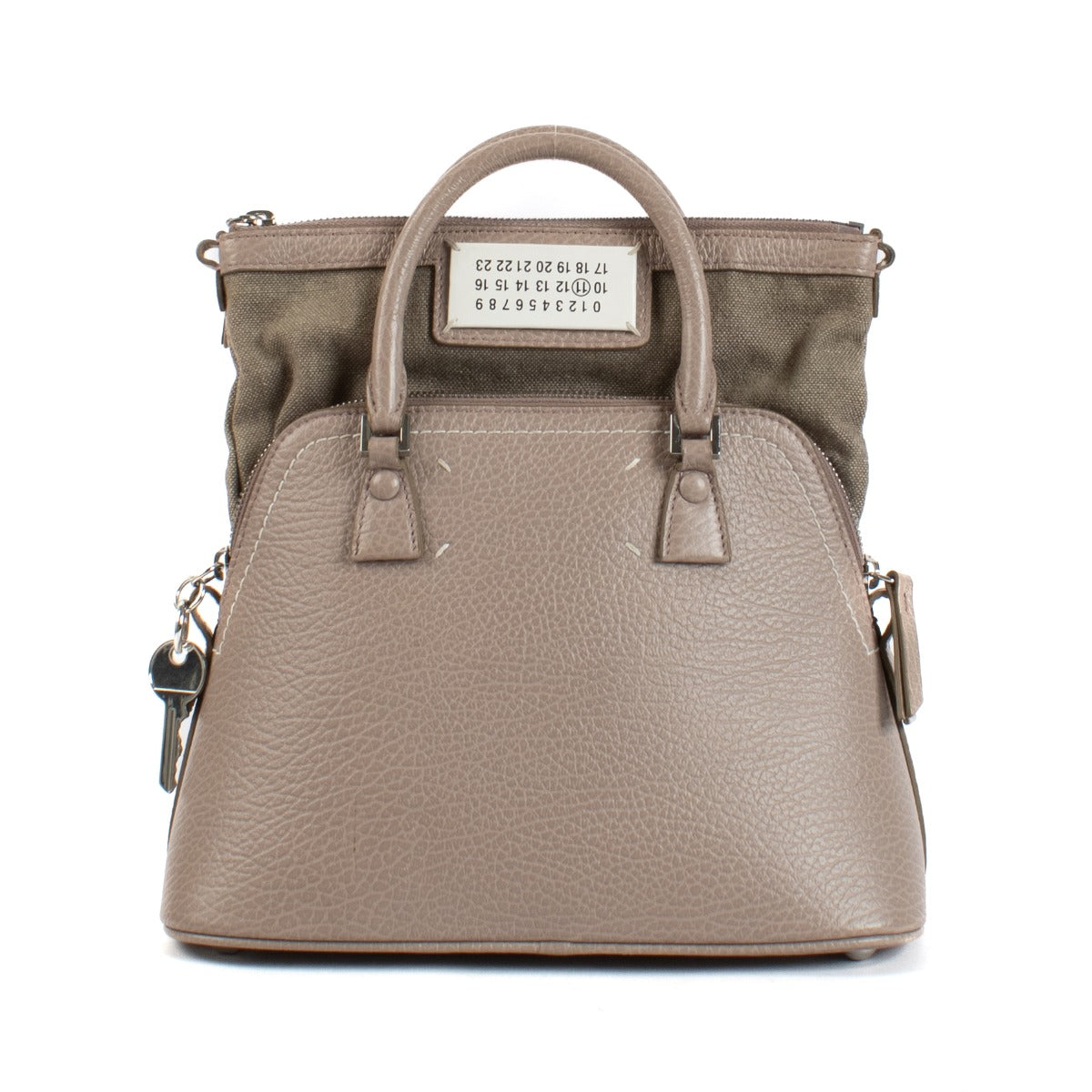 Maison Margiela Taupe Leren 5AC Classique Mini Tas