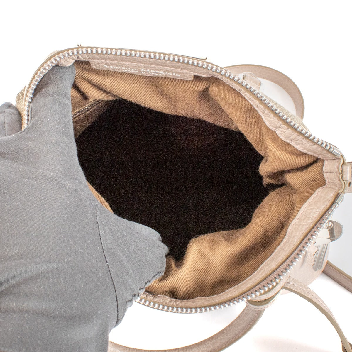 Maison Margiela Taupe Leren 5AC Classique Mini Tas