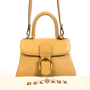 Authentic second hand Delvaux Beige Grained Leather Brillant on Labellov.com