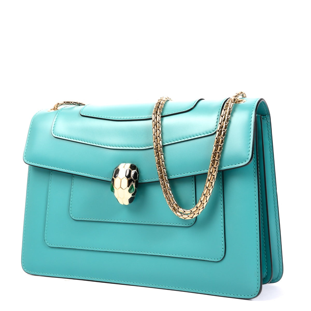 Bulgari Blue Serpenti Forever Shoulder Bag