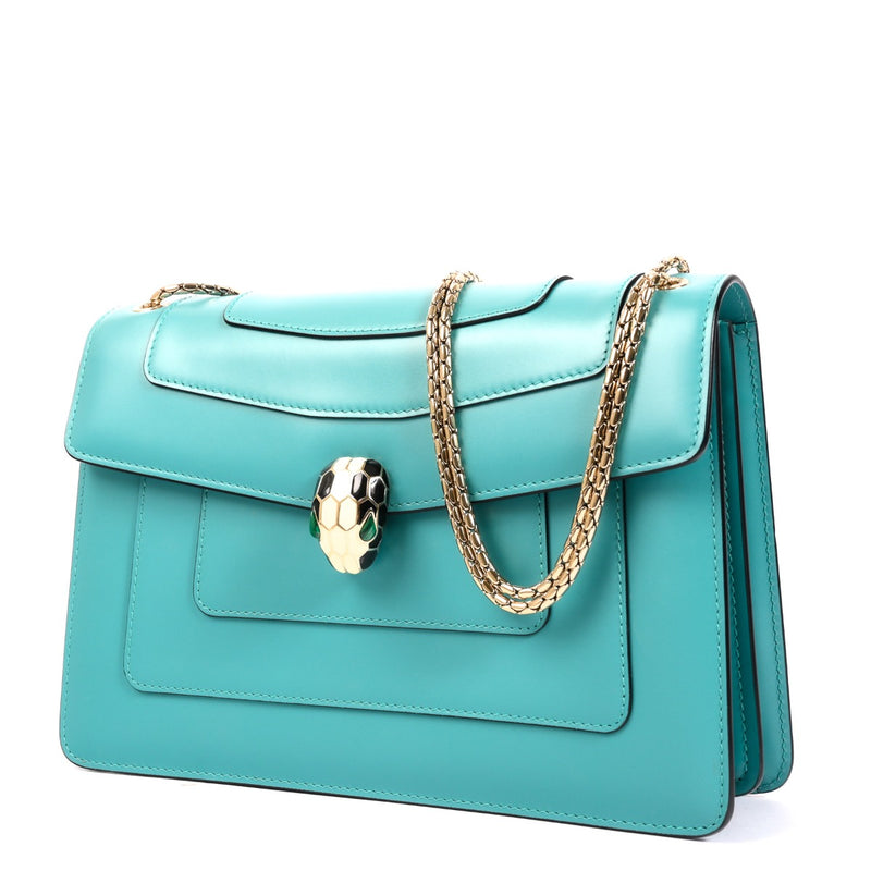 Bulgari Blue Serpenti Forever Shoulder Bag
