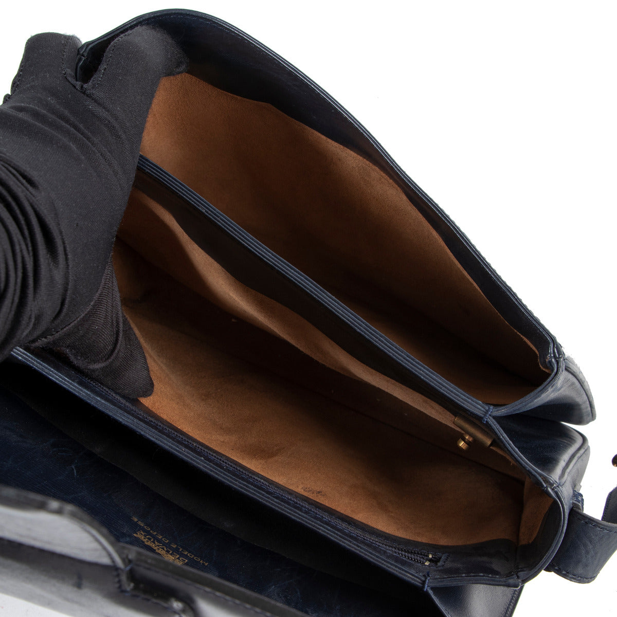 Delvaux Navy Blue Box Bag