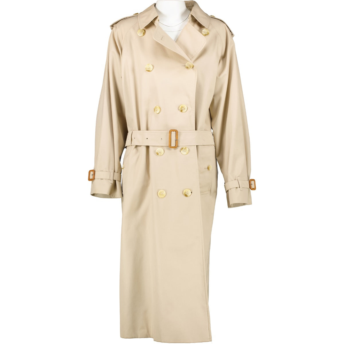 Shop now for your pre-loved, 100% authentic Burberry Beige Extra Long Trench Coat - Size 14 at Labellov.