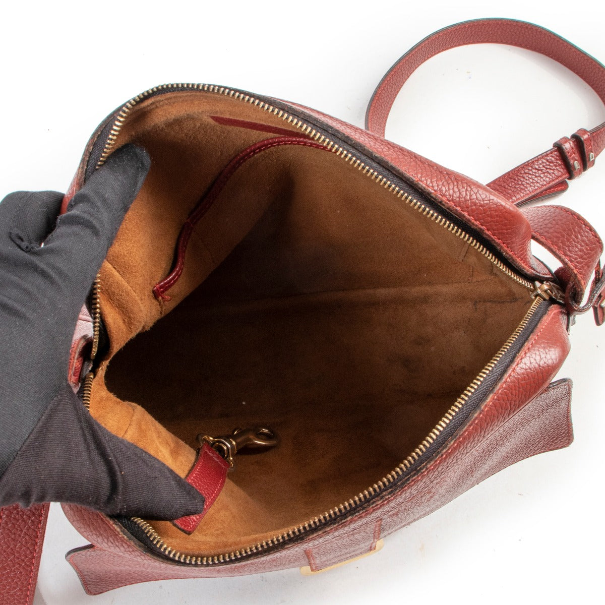 Shop safe online Delvaux Red Complice Crossbody Bag for the best price