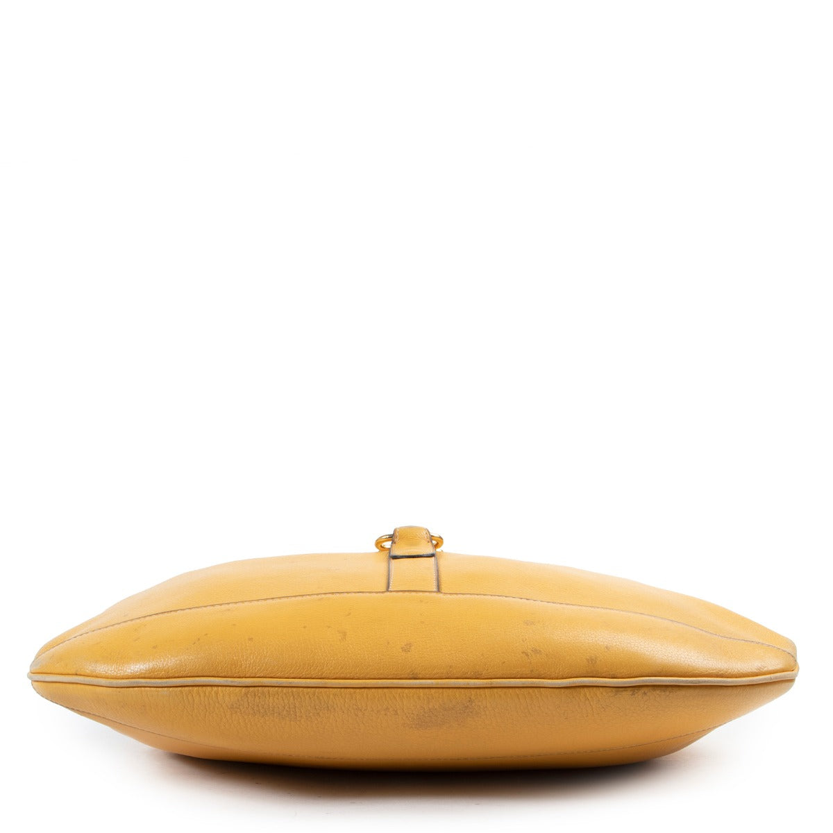 Quality designer crossbody bag in yellow leather by Labellov