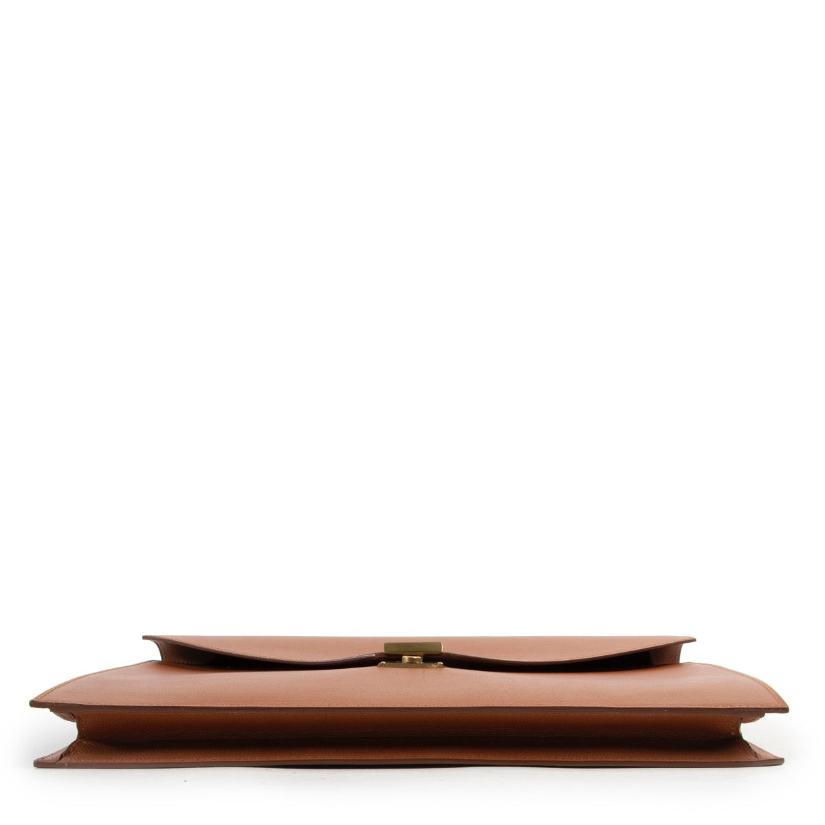 Shop safe online 100% authentic Delvaux Cognac Top Handle Briefcase in very good, excellent condition at the right price at Labellov in Antwerp.