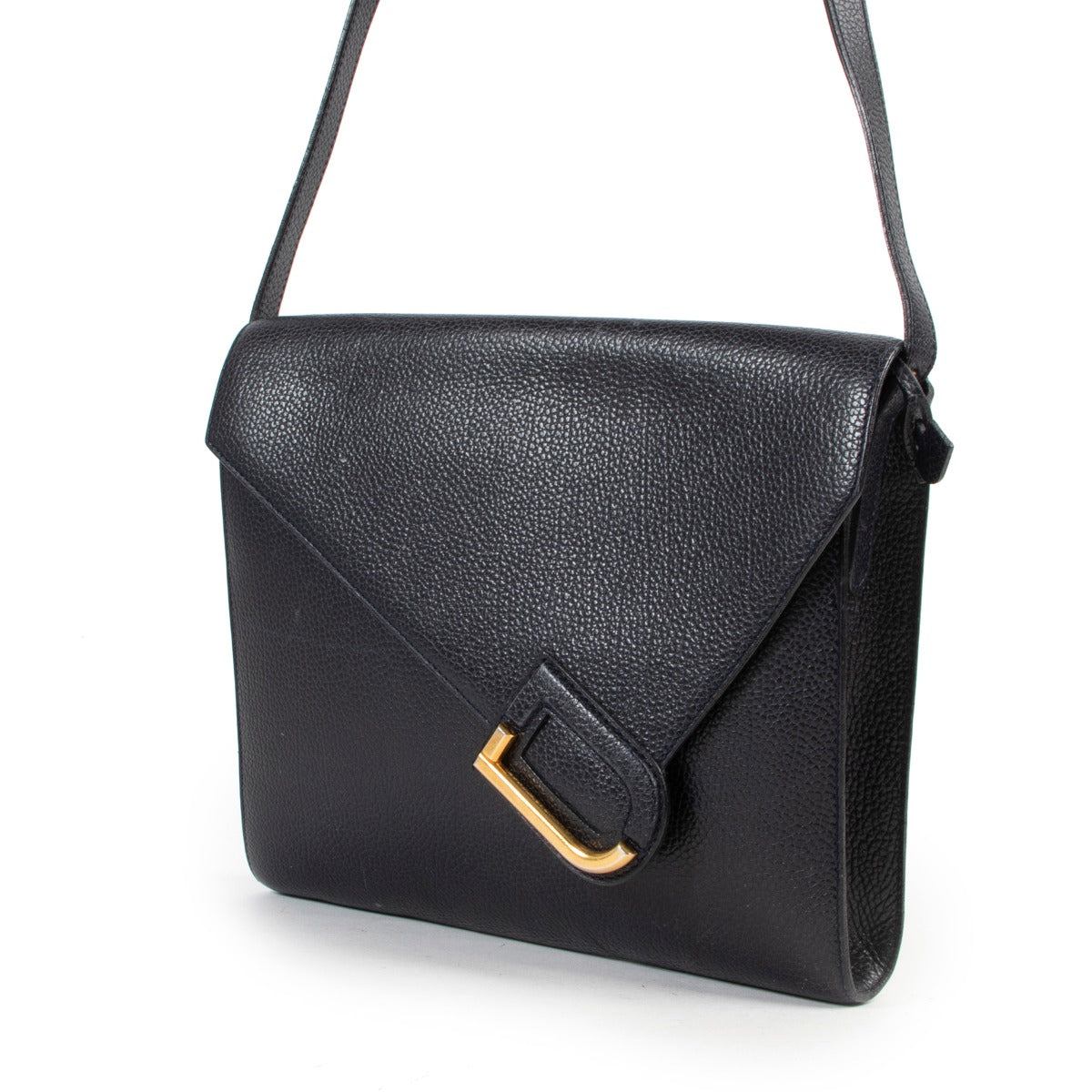 Dark blue Delvaux bag in good condition