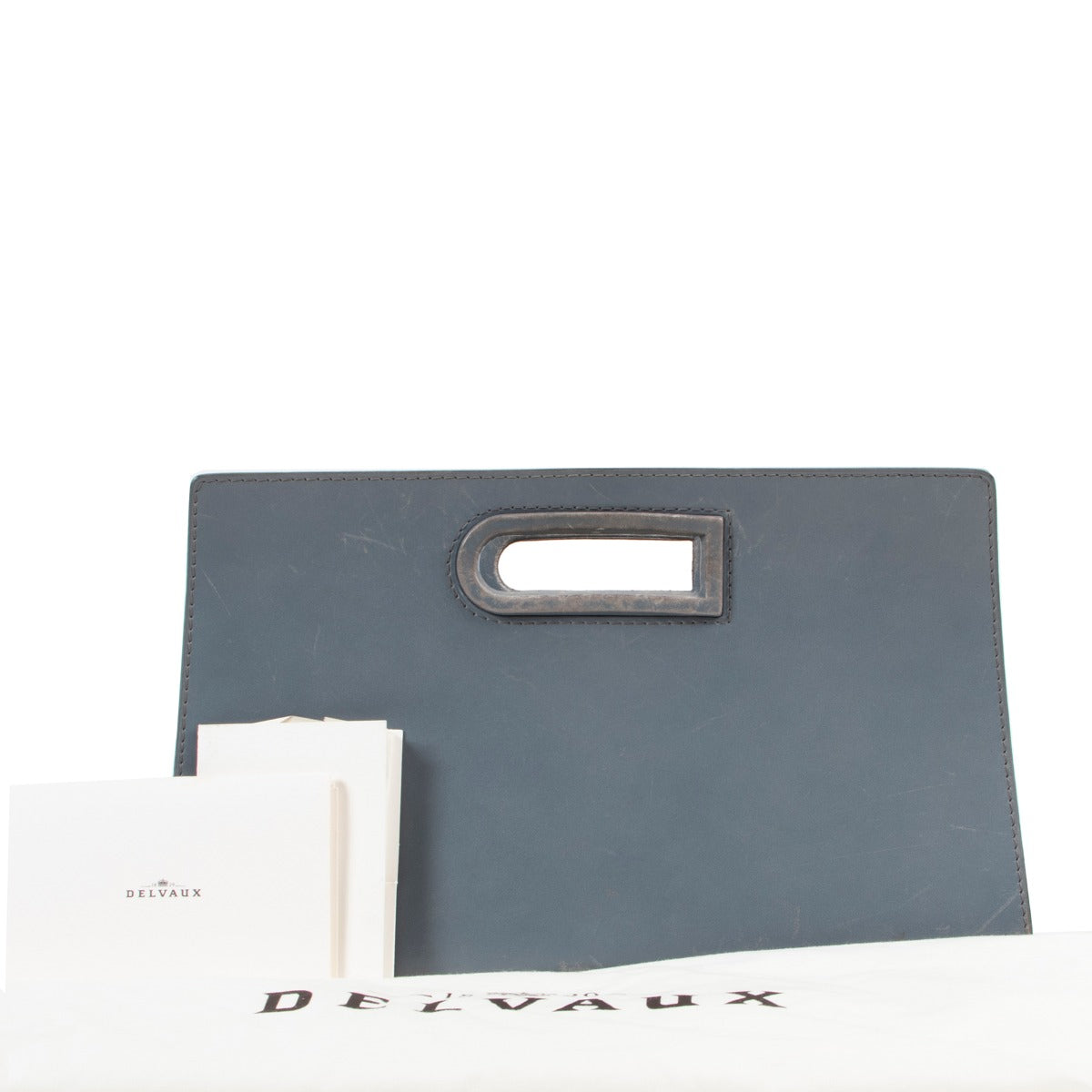 Delvaux Regard Passager Blue Shoulder Bag
