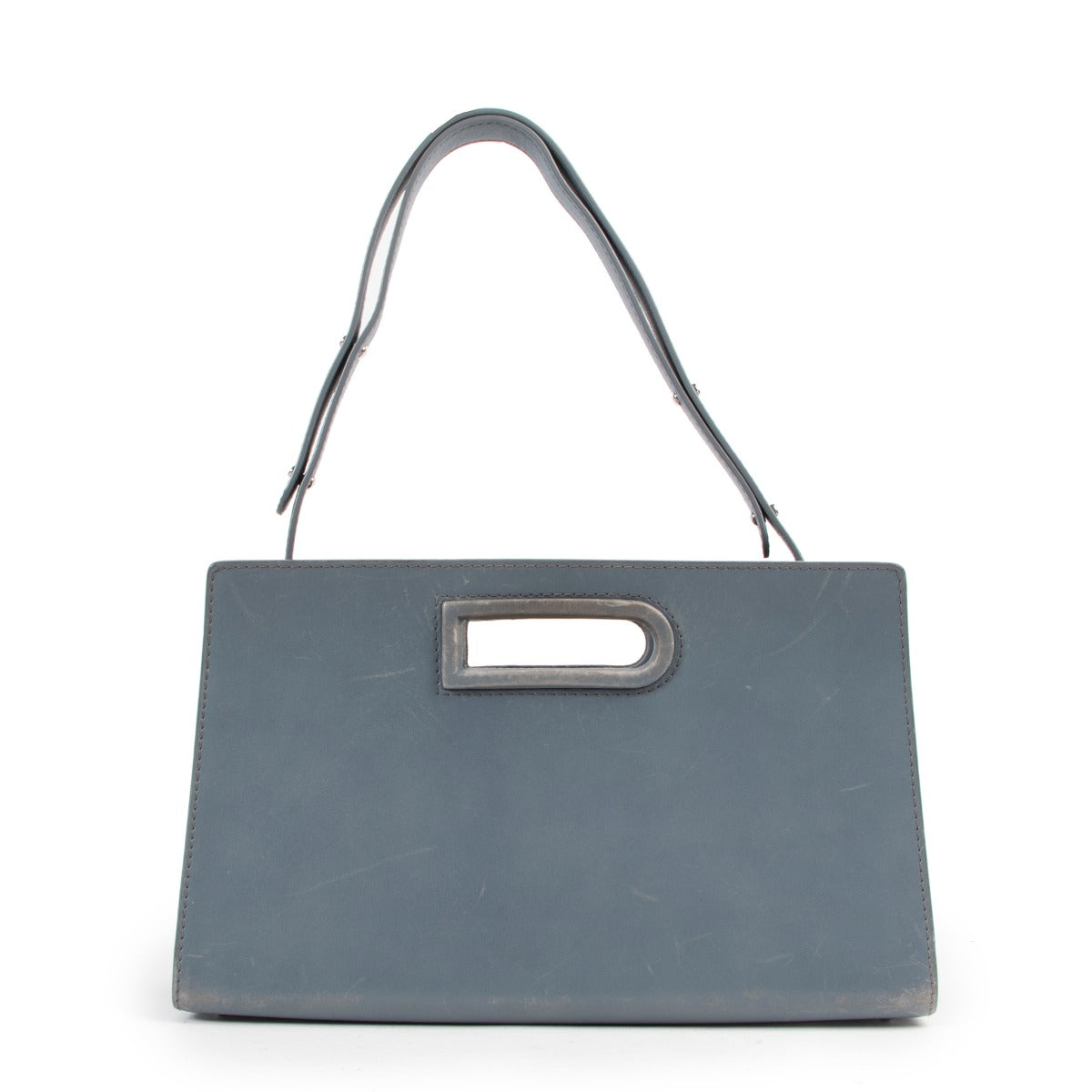 Delvaux Regard Passager Blue Shoulder Bag