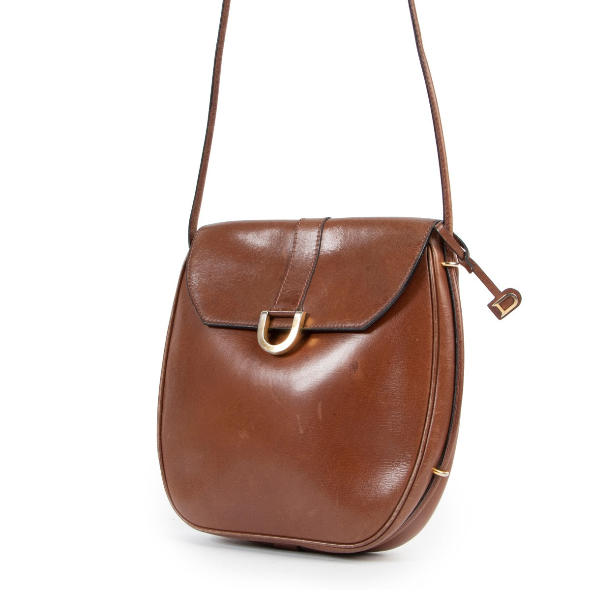 Vintage Delvaux Brown Crossbody