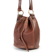 Delvaux Brown Bucket Bag vintage