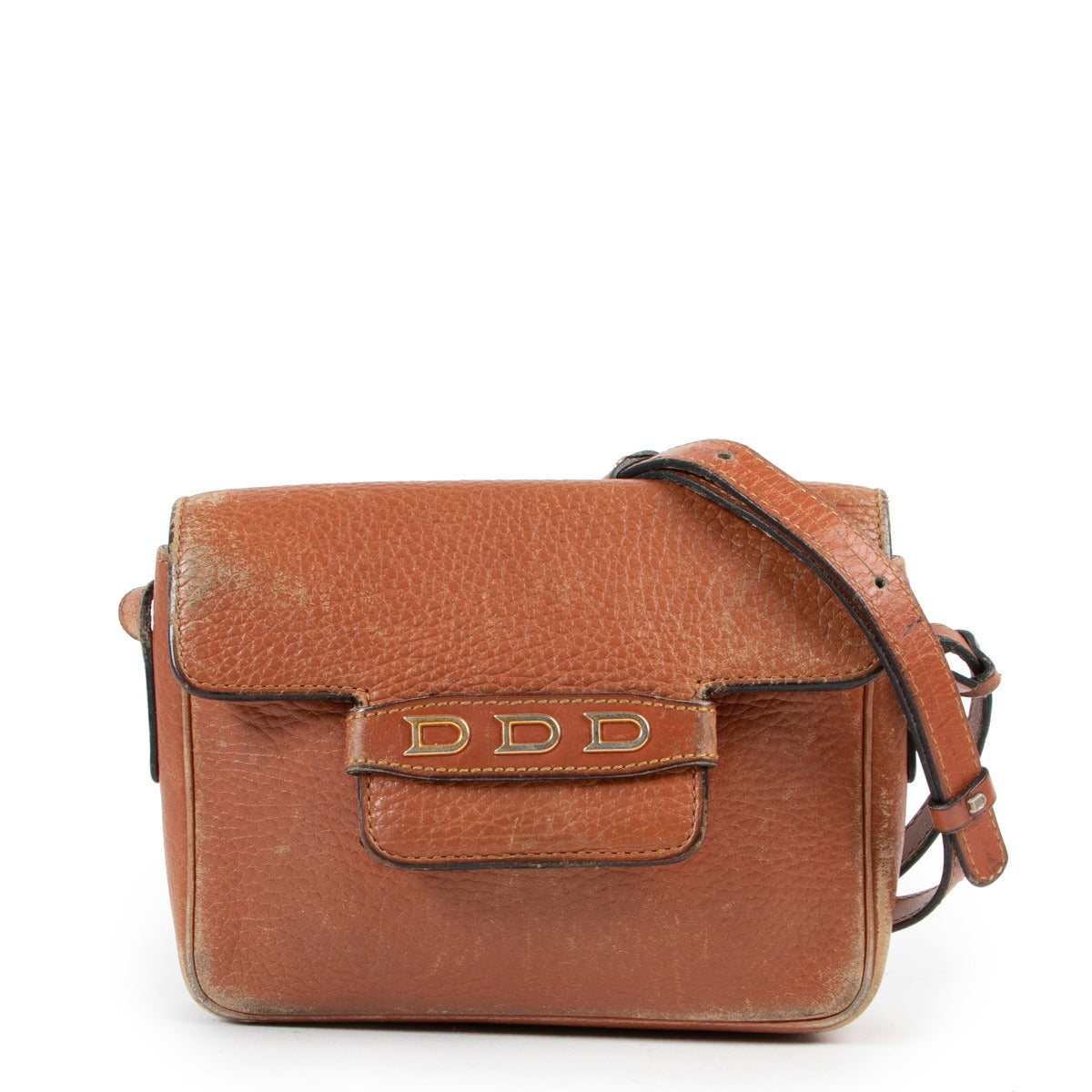 Delvaux Cognac Crossbody