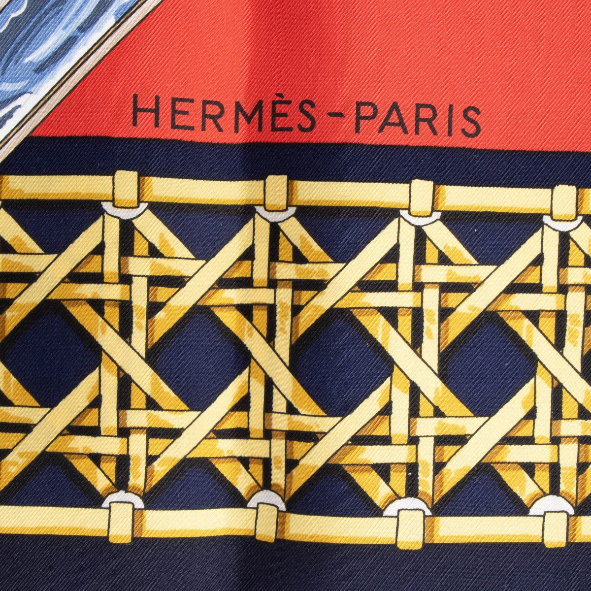 Hermès Red Feux de Route Silk 90 Scarf – Labellov