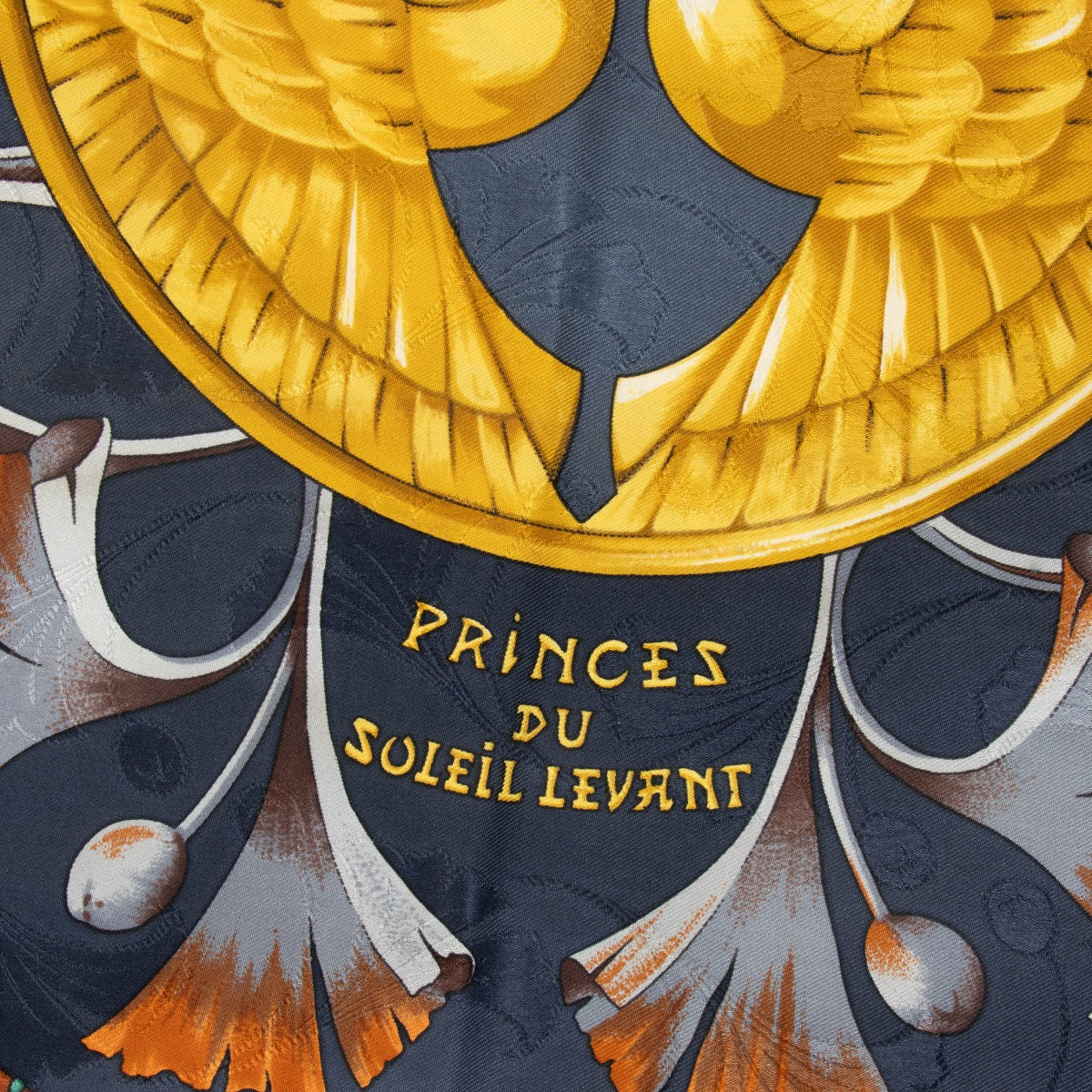Authentic pre-loved Hermès Blue Princes du Soleil Levant Silk 90 Scarf on Labellov.com