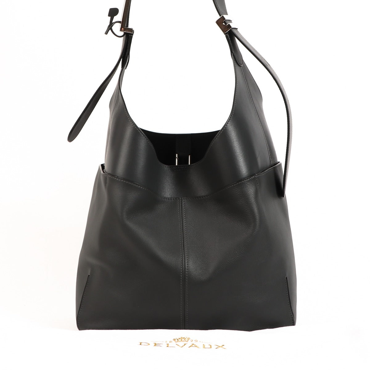 Delvaux So Cool MM Smoke Jumping Calf