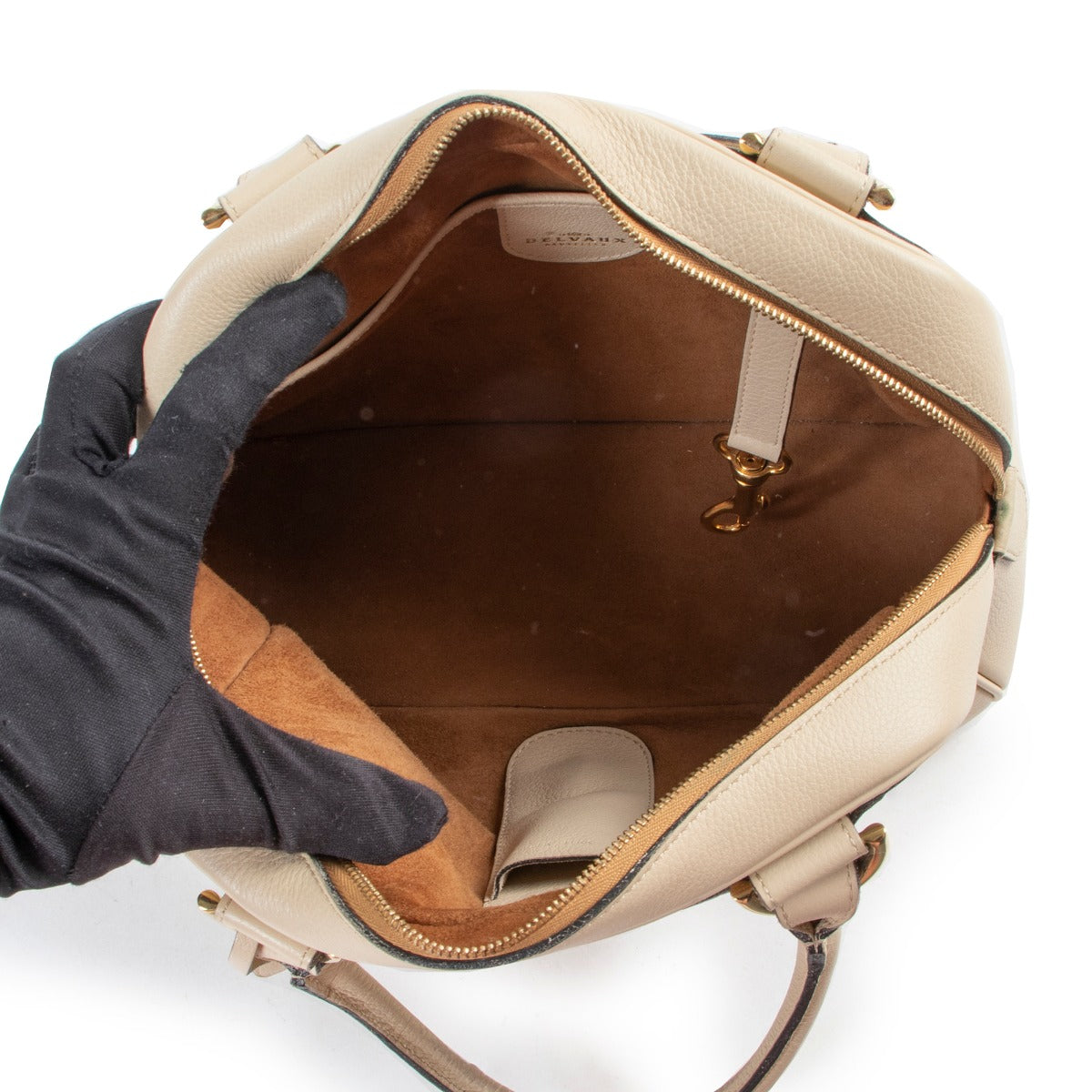 Suede interior bag by Delvaux