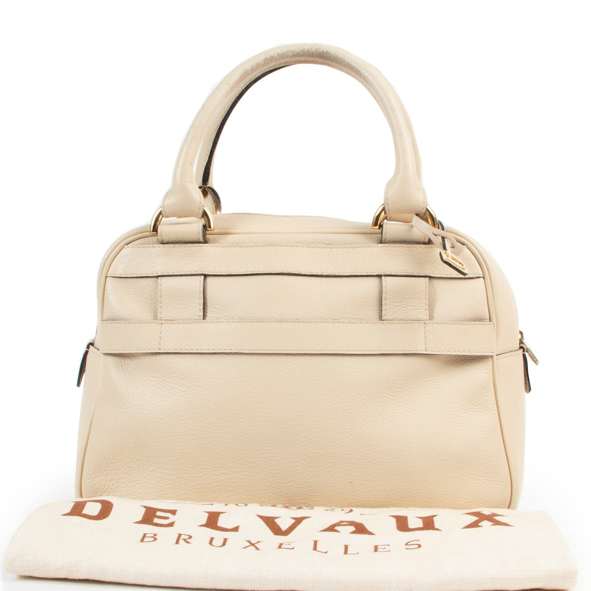 Beige Delvaux bag in leather good condition vinatge style