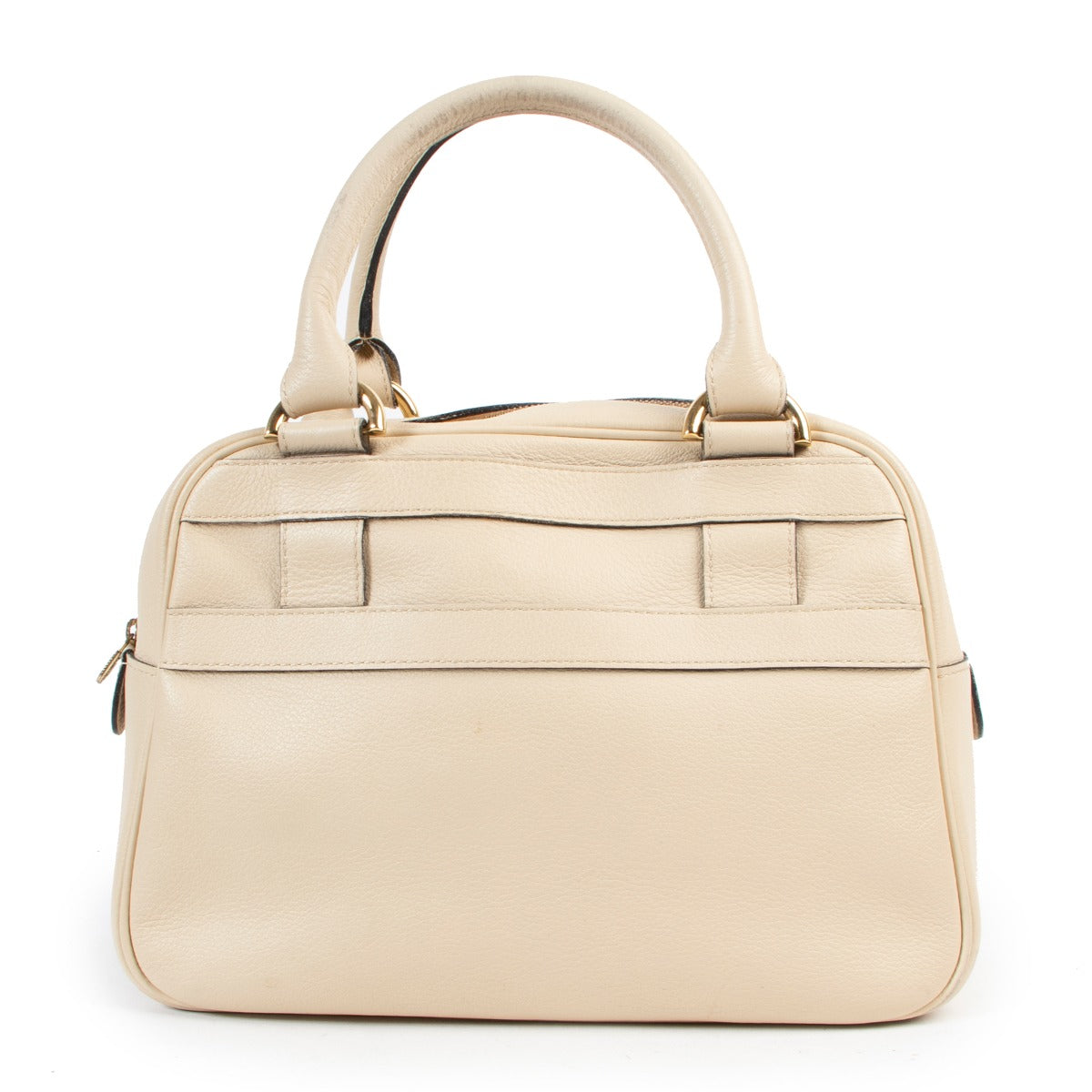 Vintage Leather bag in beige by Delvaux
