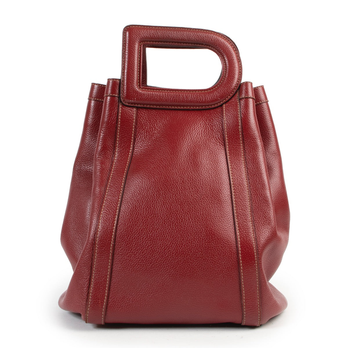 Shop safe online 100% authentic second hand Delvaux Red Caraïbes D Top Handle Bag in very good condition at the right price at Labellov in Antwerp.