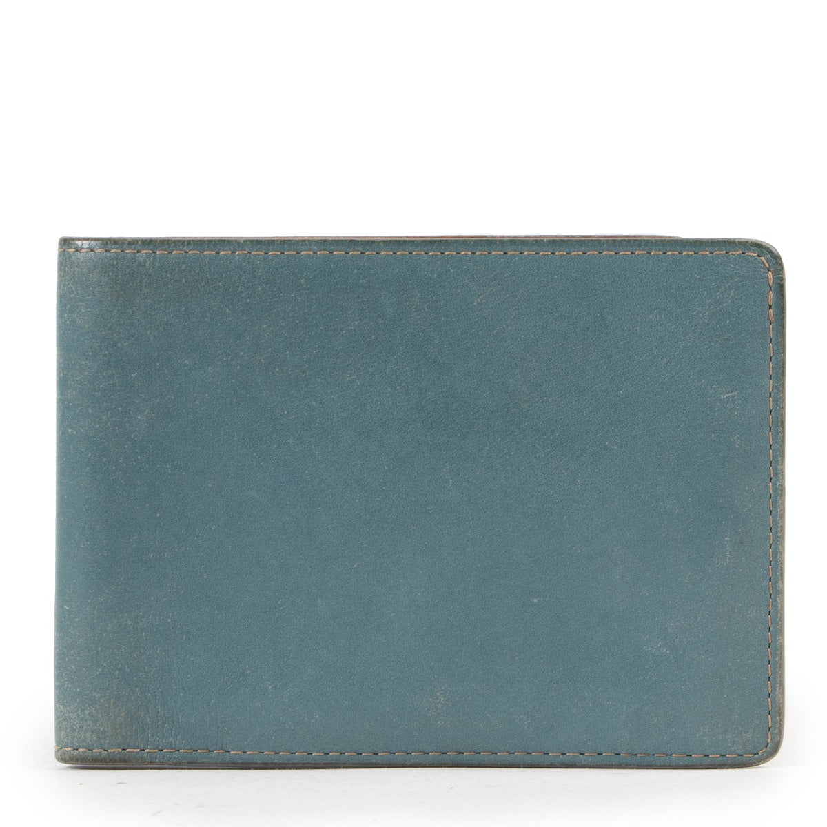 Delvaux Leather green blue wallet