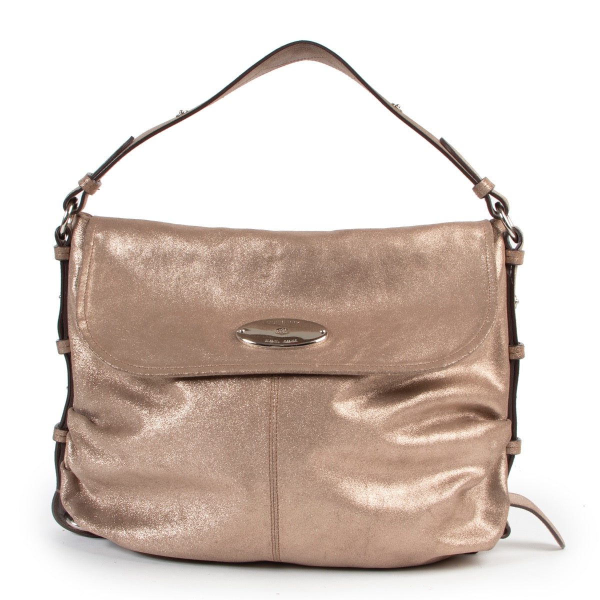 Buy online Mulberry Gold Shoulder Bag in a safe way. Shop online Mulberry Gold Shoulder Bag safely. Buy authentic second hand Mulberry Gold Shoulder Bag online in a safe way.