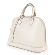 Buy online Louis Vuitton White Epi Alma PM in a safe way. Shop authentic second hand Louis Vuitton White Epi Alma PM. Buy online Louis Vuitton White Epi Alma PM safely.