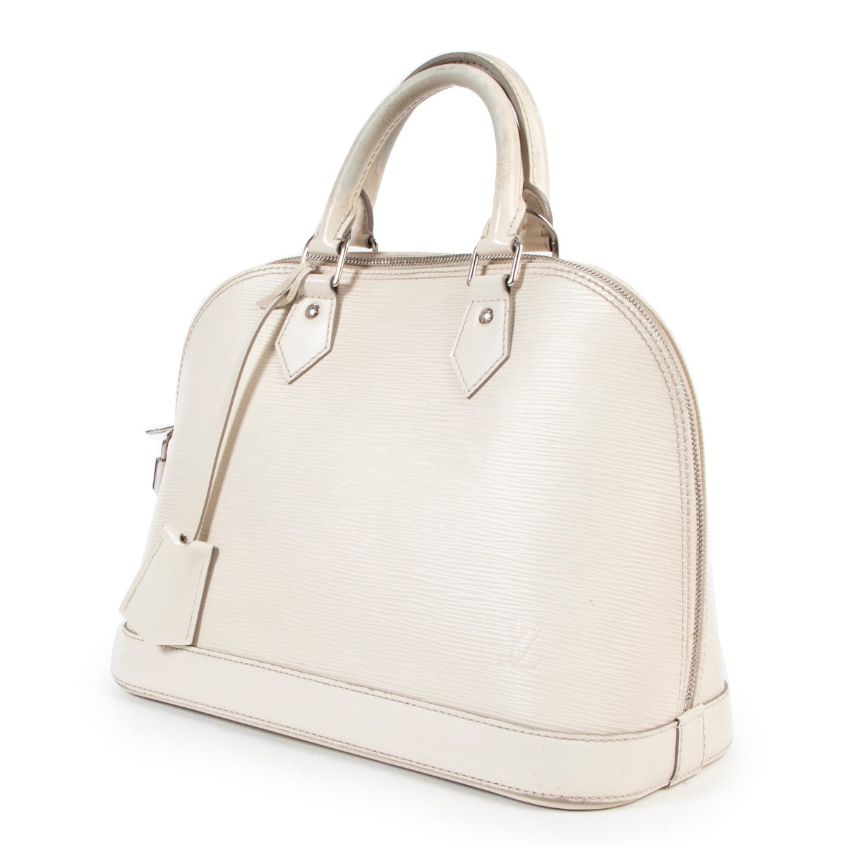 Buy online Louis Vuitton White Epi Alma PM in a safe way. Shop authentic second hand Louis Vuitton White Epi Alma PM. Buy online Louis Vuitton White Epi Alma PM safely.